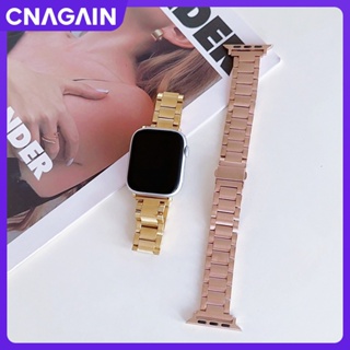 Cnagain สายนาฬิกาข้อมือสเตนเลส โลหะ สําหรับ Apple Watch 49 มม. 45 มม. 44 มม. 42 มม. 41 มม. 40 มม. 38 มม. iWatch Series Ultra SE 8 7 6 5 4 3 2 1