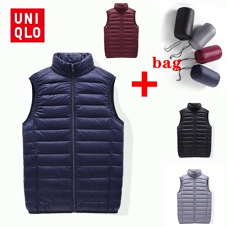 UNIQLO เสื้อแจ็กเก็ตแขนกุด คอปก ลายเป็ด 50 ตัว แฟชั่นฤดูหนาว สําหรับผู้ชาย [M-4XL]