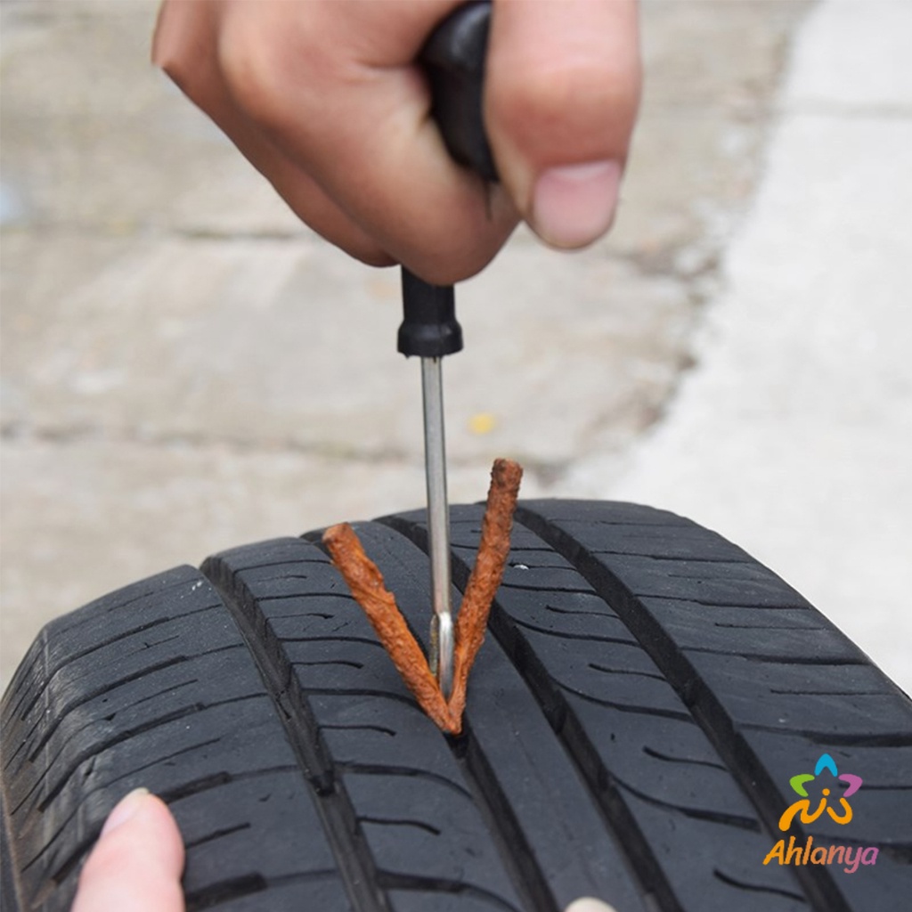 ahlanya-ชุดปะยางฉุกเฉิน-สำหรับรถยนต์-และมอเตอร์ไซค์แบบไม่ใช้ยางใน-ชุด-6-ชิ้น-ชุด-8-ชิ้น-tire-repair-kit