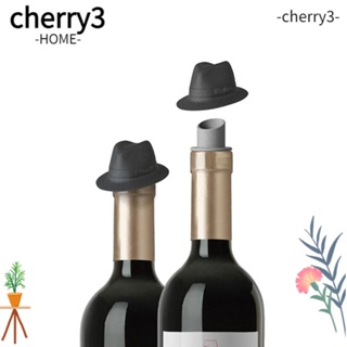 Cherry3 จุกปิดขวดไวน์ แชมเปญ แบบซิลิโคน กันรั่ว สร้างสรรค์ ใช้ซ้ําได้ สําหรับตกแต่งห้องครัวเรือน
