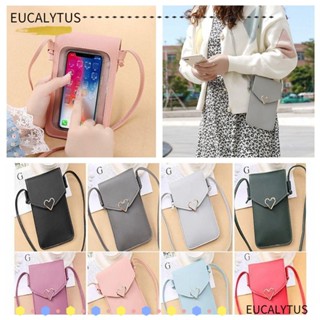 Eutus กระเป๋าสะพายข้าง กระเป๋าถือ สีพื้น สําหรับนักเรียน