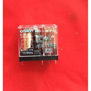 แท้ รีเลย์ G2R-2 DC 12V Relay 8 ขา 2x5A PCB ยี่ห้อ OMRON แท้ Originalพร้อมส่งออกบิลได้