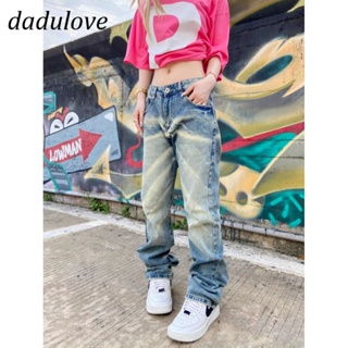 DaDulove💕 New American Ins High Street Retro Jeans Niche High Waist Wide Leg Pants Large Size Trousers