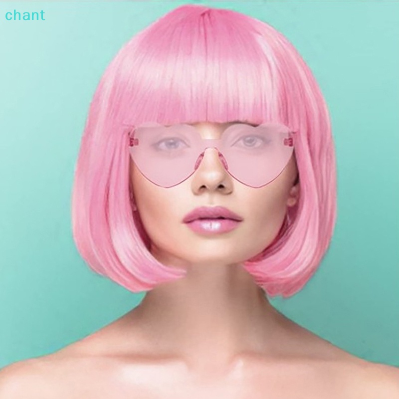 chant-วิกผมบ๊อบสั้นตรง-สีชมพู-สําหรับตุ๊กตาบาร์บี้