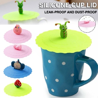 Aimy Silicone Cup Lid Glass Drink Cover Anti-dust Coffee Mug Suction Seal Cute