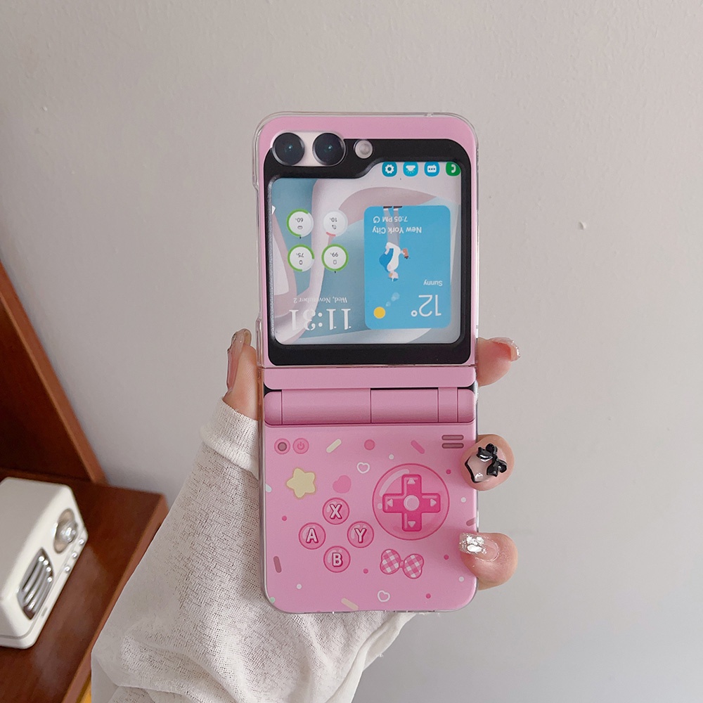 เคสโทรศัพท์มือถือแบบแข็ง-แต่งลูกไม้-สร้างสรรค์-สําหรับ-samsung-z-flip5-flip-z-5-pc-z-flip-5