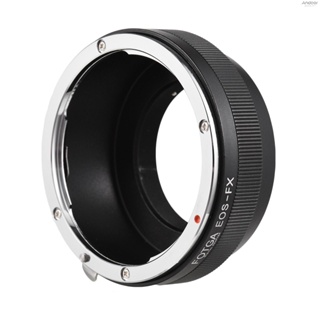 FOTGA Manual Lens Mount Adapter Ring Aluminum Alloy for  EOS EF/EFS Mount Lens to Fuji X-Pro1/X-E1/X-E2/X-A1/X-M1/X-T1 X-Mount Mirrorless Camera
