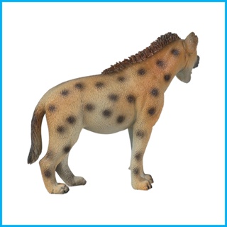 โมเดลฟิกเกอร์ PVC รูปสัตว์ Mininatural Hyenas ของเล่นสําหรับเด็ก