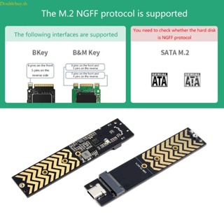 Doublebuy การ์ดอะแดปเตอร์ M 2 เป็น TypeC SSD M2 เป็น USB3 2 สําหรับ M 2 NGFF 2230 2260 2242 2280 M2