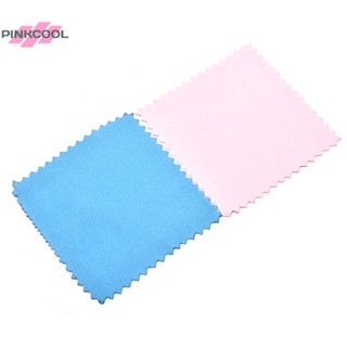 Pinkcool ผ้าขัดทําความสะอาดเครื่องประดับ สีทอง และเงินสเตอร์ลิง 10 ชิ้น