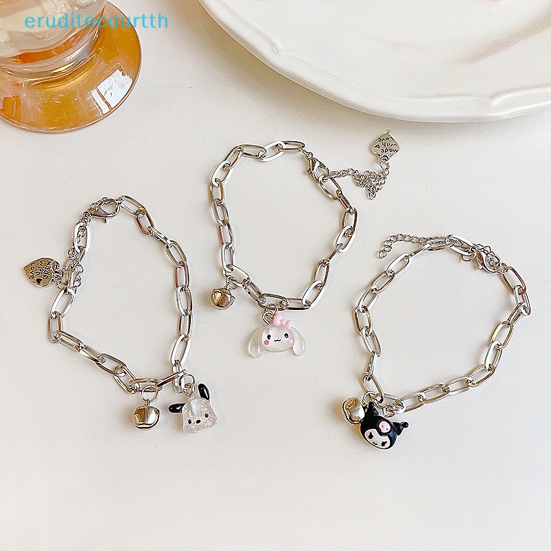 eruditecourtth-sanrio-kawaii-cinnamoroll-สร้อยข้อมือ-ลายการ์ตูน-pochacco-ปรับได้-พร้อมกระดิ่ง-เครื่องประดับ-สําหรับคู่รัก-ของขวัญวันหยุดน้ําผึ้ง-ใหม่