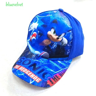 Bluevelvet หมวกแก๊ปแฟชั่น ป้องกันแดด ระบายอากาศ ลายอนิเมะ Sonic The Hedgehog ปรับได้ สไตล์ฮิปฮอป