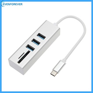 Ev อะแดปเตอร์แปลงการ์ดรีดเดอร์ Type C ตัวผู้ เป็น USB 3 0 ตัวเมีย ความเร็วสูง 5Gbps SD TF สําหรับแล็ปท็อป