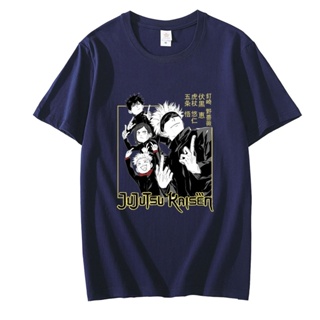 Harajuku Mens Tshirt Jujutsu Kaisen Printed Unisex Short Sleeve T Shirt Cool Cartoon Anime Casual T-shirt Male Str_03