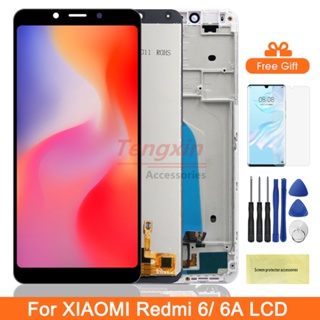 หน้าจอแสดงผลดิจิทัล LCD พร้อมกรอบ แบบเปลี่ยน สําหรับ Xiaomi Redmi 6 6A Redmi 6A M1804C3CG M1804C3CH