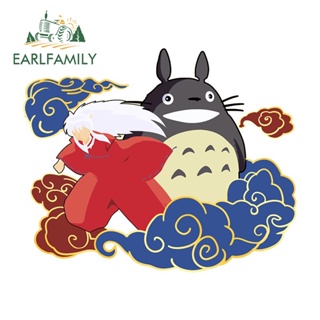 Earlfamily สติกเกอร์ กันน้ํา ลายกราฟฟิตี้ Totoro ขนาด 13 ซม. x 10.7 ซม. สําหรับติดตกแต่งรถยนต์ แล็ปท็อป รถจักรยานยนต์ กระเป๋าเดินทาง