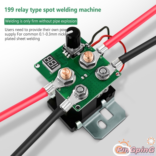 ping-ชุดบอร์ดควบคุมเครื่องเชื่อมจุด-12v-199-ระดับ-แบตเตอรี่ลิเธียม-18650-diy