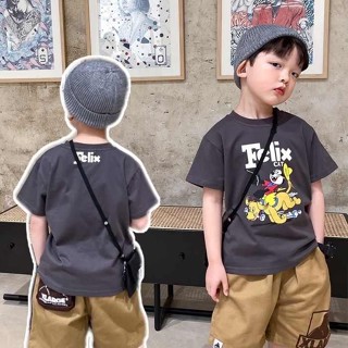พร้อมส่ง ลดกระหน่ํา ใหม่ เสื้อยืดลําลอง ผ้าฝ้ายแท้ แขนสั้น ลายการ์ตูนอนิเมะ เข้ากับทุกการแต่งกาย สไตล์เกาหลี ญี่ปุ่น สําหรับเด็กผู้ชาย 2023