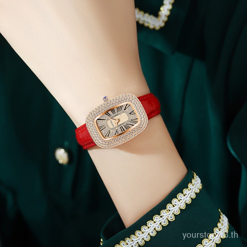 seno-watch-กล่องของขวัญ-s054-นาฬิกาข้อมือควอตซ์แฟชั่น-หน้าปัดสี่เหลี่ยม-ประดับเพชร-กันน้ํา-สําหรับสตรี