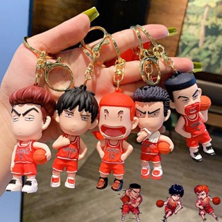 พวงกุญแจ จี้ฟิกเกอร์ PVC รูปการ์ตูนอนิเมะญี่ปุ่น Slam Dunk Sakuragi Hanamichi เหมาะกับของขวัญ ของเล่นสําหรับเด็ก