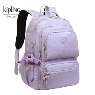 Kipling กระเป๋าเป้สะพายหลังลําลอง ขนาดเล็ก และใหญ่ มีกระเป๋าด้านข้าง ใส่คอมพิวเตอร์ได้ สําหรับผู้ชาย และผู้หญิง