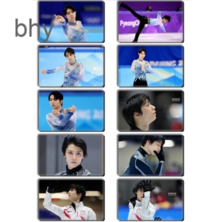 Bhy 10 ชิ้น / เซต Hanyu Yuzuru Hanyu การ์ดพีวีซี นักเรียน Id การ์ด สําหรับเด็ก ของขวัญ คริสตัล โปสการ์ด สติกเกอร์ Diy ตกแต่งรถบัส การ์ดกันน้ํา สติกเกอร์นักเรียน