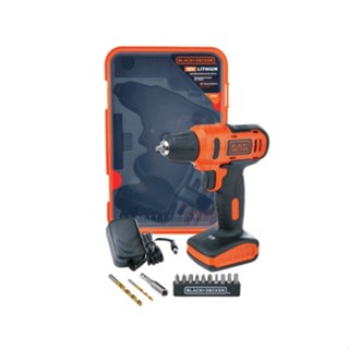 good.tools-BLACK+DECKER สว่านไฟฟ้าไร้สาย 10มม. 12V รุ่น LD12SP-B1 ถูกจริงไม่จกตา