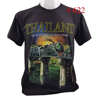 【hot sale】เสื้อยืดไทยแลนด์ เสื้อจังหวัดกาญ No.622 Souvenir T-shirt Thailand ของฝากต่างชาติ เสื้อบิ๊กไซร์ เสื้อคนอ้วน ของ