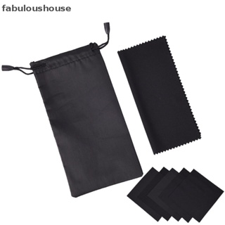 [fabuloushouse] ใหม่ พร้อมส่ง กระเป๋าผ้านิ่ม สําหรับใส่แว่นตากันแดด 1 ชุด