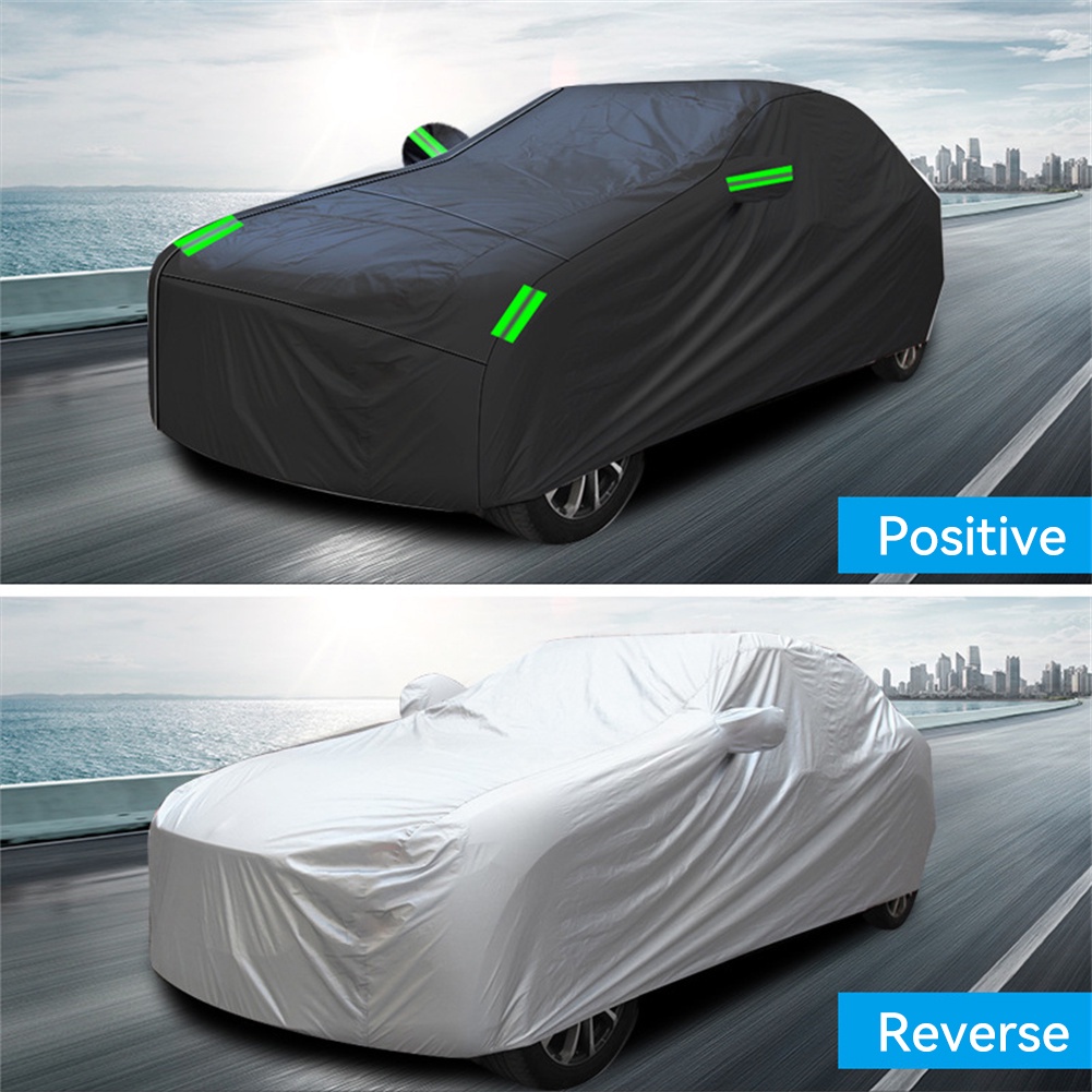 car-coat-sun-shade-190t-ผ้าเคลือบเงินกันฝนและกันแดด-uv-protection-car-cover-แถบสะท้อนแสงโพลีเอสเตอร์ผ้าคลุมรถสีดำทั้งหมด-bluey