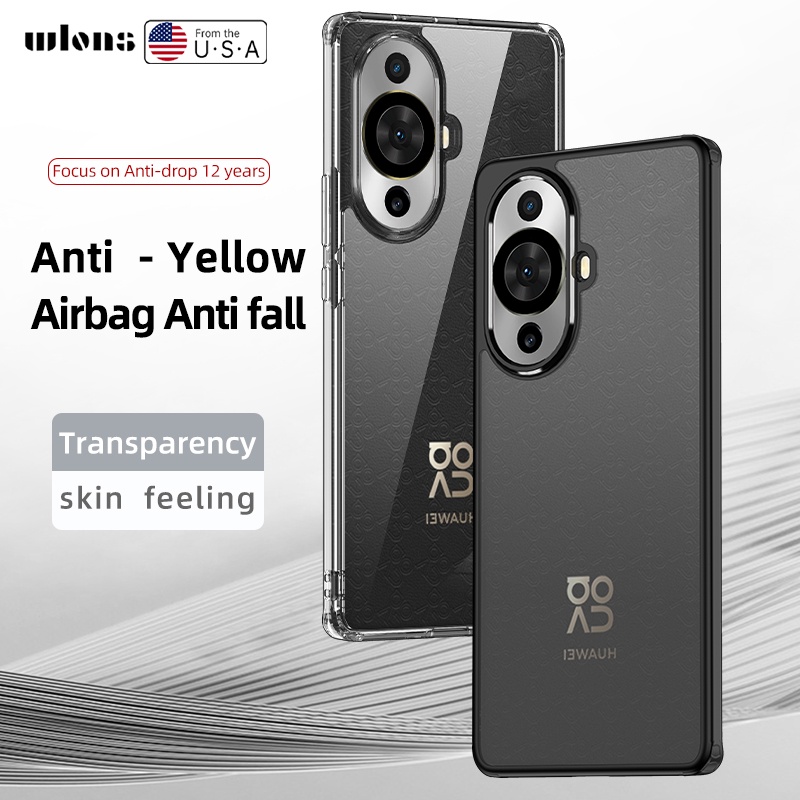 สําหรับ-huawei-nova-11-pro-11-ultra-เคส-elvev-กันกระแทก-ถุงลมนิรภัย-ป้องกันลายนิ้วมือ-ฮาร์ดพีซี-คริสตัล-ใส-เคลือบด้าน-เคสโทรศัพท์