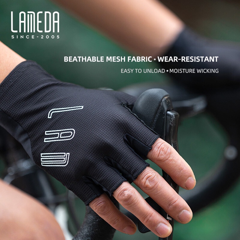 lameda-ถุงมือขี่จักรยาน-ครึ่งนิ้ว-ระบายอากาศ-ดูดซับแรงกระแทก-แบบมืออาชีพ-เหมาะกับฤดูใบไม้ผลิ-ฤดูร้อน-อุปกรณ์เสริม-สําหรับเล่นกีฬากลางแจ้ง-เสือหมอบ-เสือหมอบ