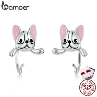 Bamoer 925 Silver Mini Dog Earrings Fashion Jewellery Gifts For Women BSE567