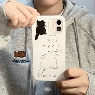 Cute Cat Phone Case For Iphone11 Phone Case for iphone 13promax Apple 12 Silicone Xs Soft Case 6S Frosted XR Retro 8P