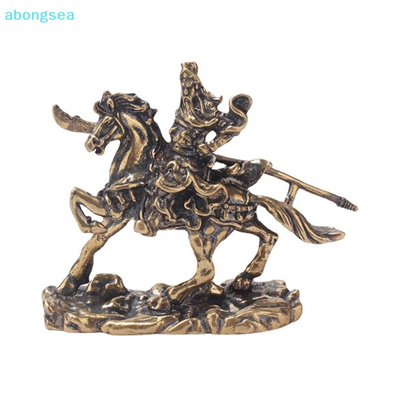 abongsea-รูปปั้นม้า-ทองเหลือง-สไตล์จีน-สําหรับตกแต่งบ้าน-ออฟฟิศ