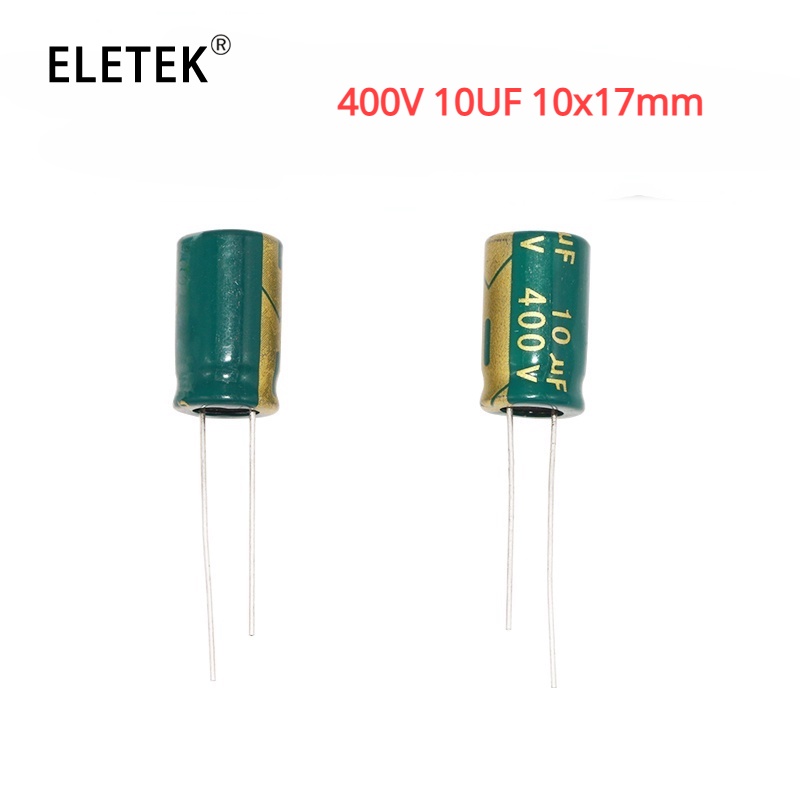 ตัวเก็บประจุอลูมิเนียม-ความถี่สูง-ต่ํา-esr-400v-10uf-15uf-10x17-มม-10-ชิ้น