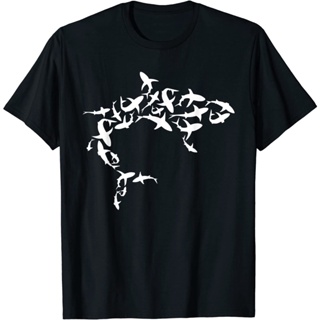  พิมพ์ลาย เสื้อยืด Great White Shark Lover Marine Biology Animal Science