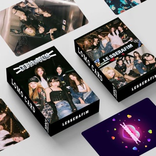 โปสการ์ด อัลบั้มรูปภาพ LE SSERAFIM Lomo Cards Lesserafim Kpop จํานวน 30 ชิ้น ต่อกล่อง