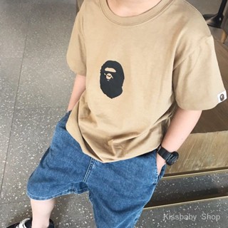 เสื้อยืดแขนสั้น ขนาดเล็ก แฟชั่นฤดูร้อน สไตล์ญี่ปุ่น สําหรับเด็กผู้ชาย 2023