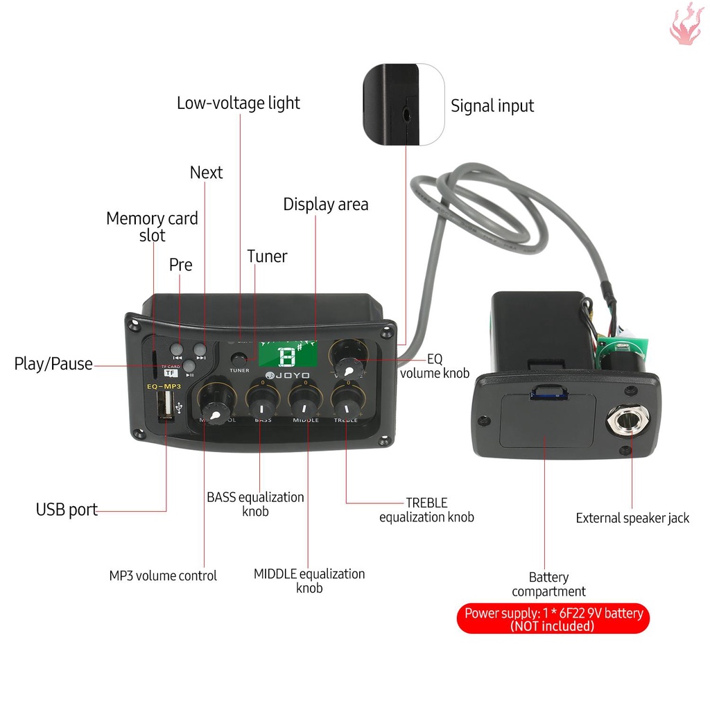 i-joyo-eq-mp3-3-band-eq-อีควอไลเซอร์-ระบบกีตาร์โปร่ง-พรีแอมป์-eq-อีควอไลเซอร์-piezo-ปิ๊กอัพ-เครื่องขยายเสียง-lcd