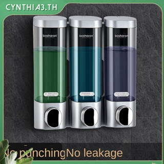 เครื่องจ่ายสบู่เหลวแบบติดผนัง, 300Ml Hand Liquid Shampoo Shower Gel Dispenser hand sanitizer press bottle for Bathroom Kitchen Office Hotel Cynthia