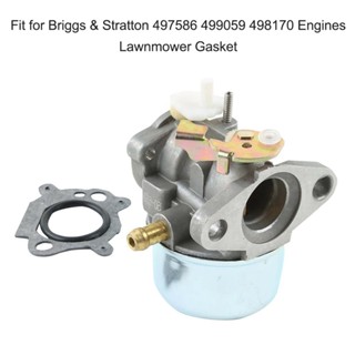 ใหม่ คาร์บูเรเตอร์ สําหรับ Briggs &amp; Stratton 497586 499059 498170 ปะเก็นเครื่องยนต์ สําหรับเครื่องตัดหญ้า