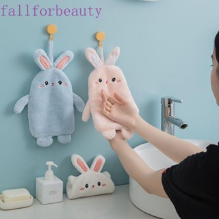 FALLFORBEAUTY ผ้าขนหนูเช็ดมือ ผ้ากํามะหยี่ อเนกประสงค์ ดูดซับน้ําได้ดี สําหรับห้องน้ํา