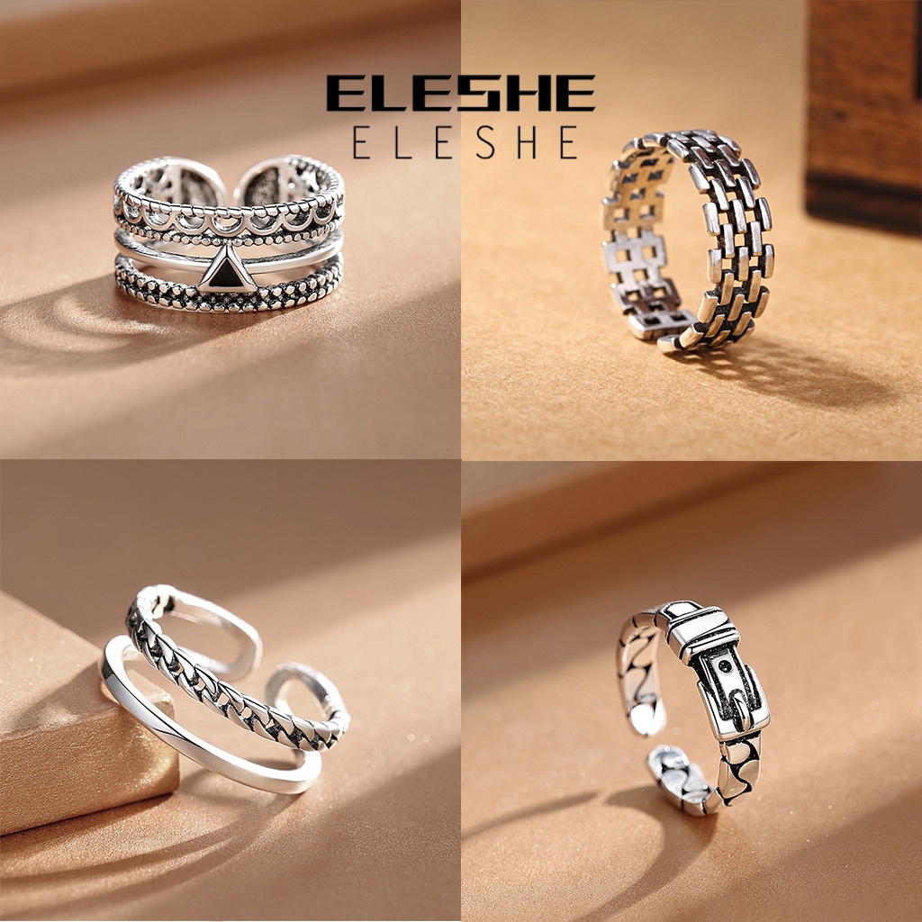 eleshe-jewelry-แหวนเงิน-925-สไตล์วินเทจ-เครื่องประดับ-สําหรับผู้หญิง-m039