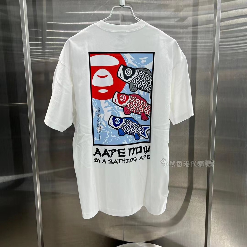 เสื้อยืดแขนสั้นลําลอง-พิมพ์ลาย-ape-face-koi-0969