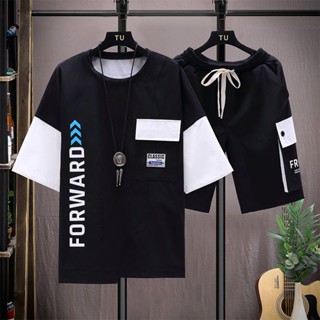 เสื้อยืด ทรงหลวม สไตล์ตะวันตก แฟชั่นฤดูร้อน สําหรับผู้ชาย