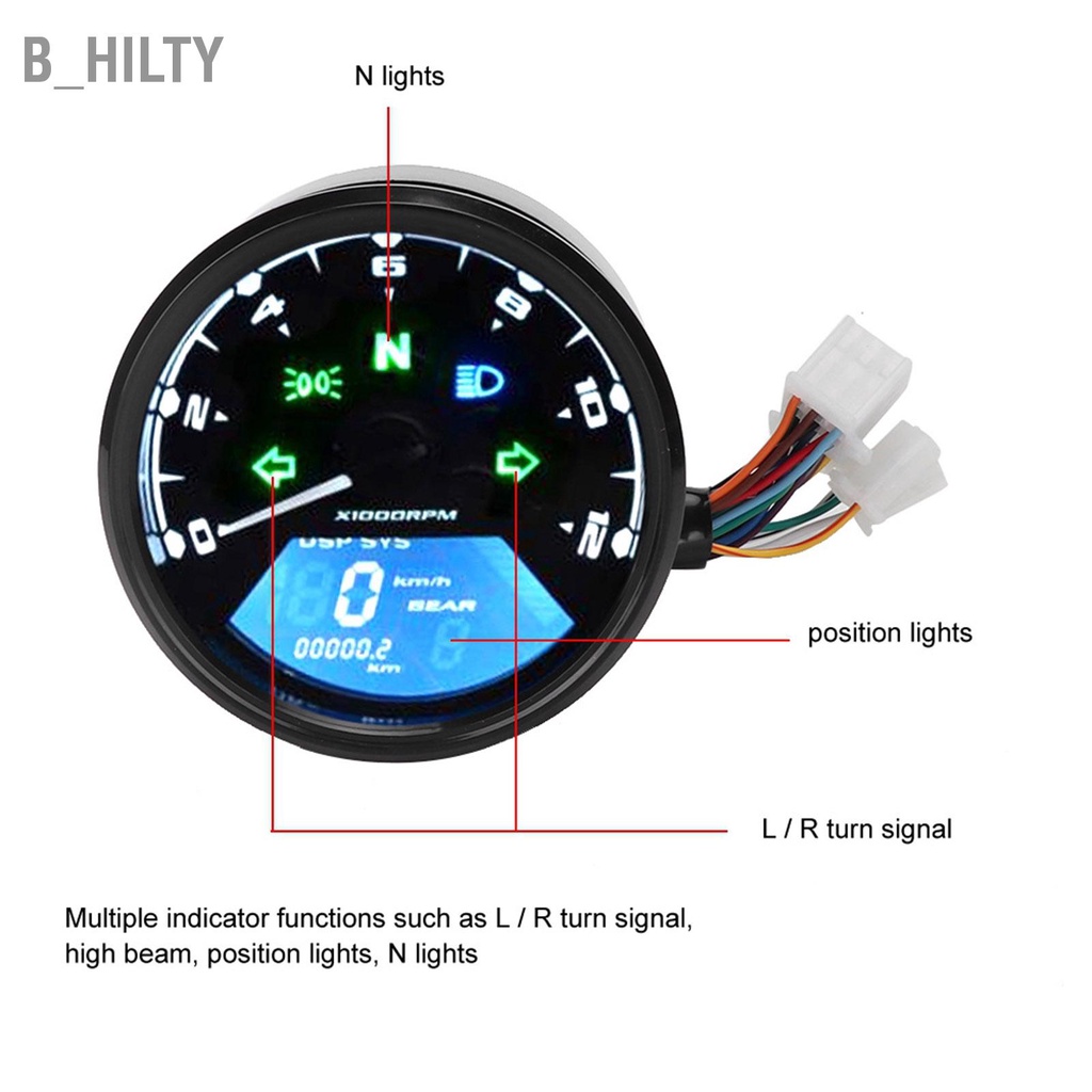 b-hilty-รถจักรยานยนต์-lcd-meter-มาตรวัดระยะทาง-มาตรวัดรอบ-มาตรวัดความเร็ว-มัลติมิเตอร์-น้ำมัน-dc-12v