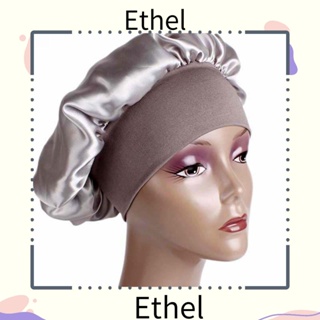 ETHEL1 หมวกคลุมศีรษะ แบบยืดหยุ่น แบบนิ่ม สําหรับนอนหลับกลางคืน