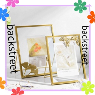 BACKSTREET Glass Photo Frame Mini Plant specimen Home Decoration Wedding Decor Metal