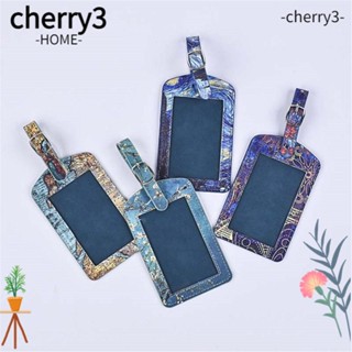 Cherry3 2 ชิ้น / เซต ปกหนังสือเดินทาง แฟชั่น เดินทาง หนัง แท็กกระเป๋าเดินทาง